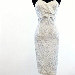 Brocade Jacquard Couture Wedding Evening Cocktail Runway Embroidered Gown Dress